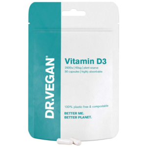 UK DR.VEGAN® Vitamin D3, 2500iu, 30 caps