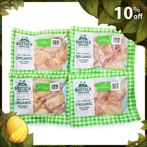 NZ Bostock Brothers Organic Chicken Mid-Wings 500g X 4 packs Bundle Offer*