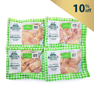 NZ Bostock Brothers Organic Chicken Mid-Wings 500g X 4 packs Bundle Offer*
