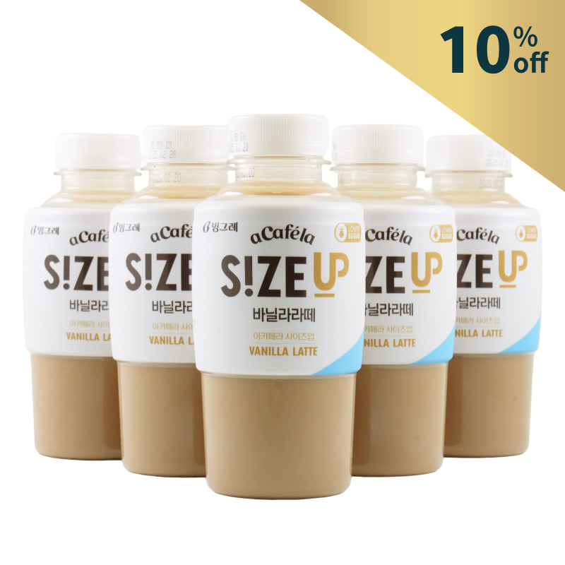 Korea Binggrae Size Up - Vanilla latte 350mlX5 Workday Coffee Cadence*