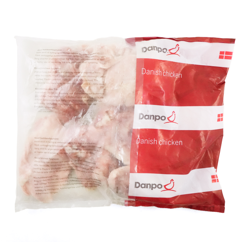 Frozen Danish Danpo Chicken Skin-on Boneless Thigh Fillet 1kg*