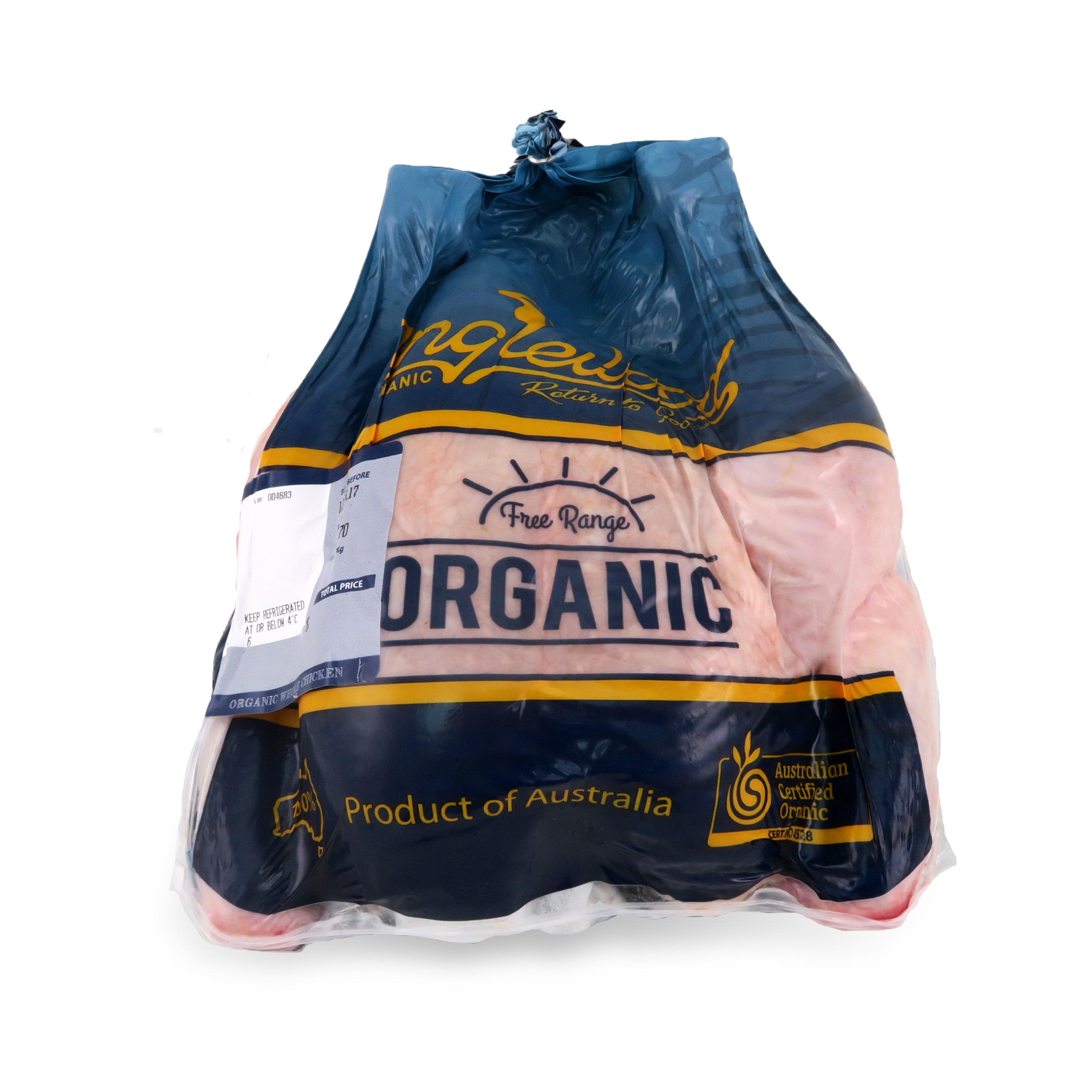 AUS Inglewood Organic Whole Chicken - S (<1.4kg)