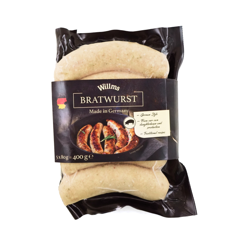 FZ Germany Willms Fully Cooked Bratwurst Sausages(5pcs)400g*