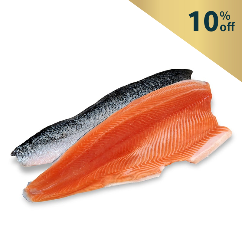 Frozen NZ Big Glory Bay King Salmon Whole Side Fillet