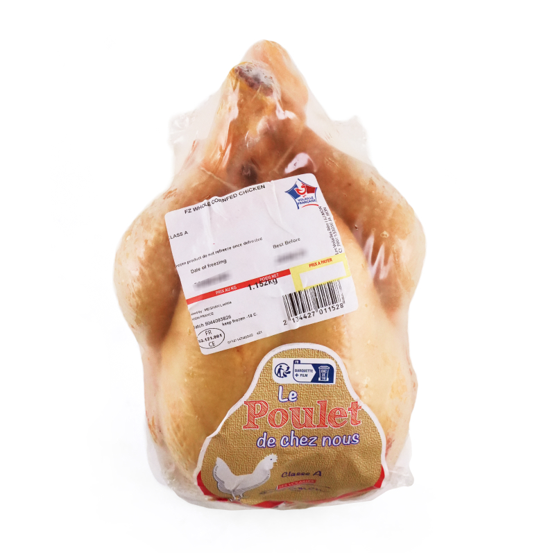 Frozen France France Le Poulet Yellow Whole Chicken 1.1-1.3kg*