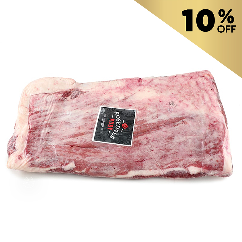 Frozen Aus Rosedale Ruby 150 days Grain-fed Brisket Navel End Whole Primal Cut (5% off)