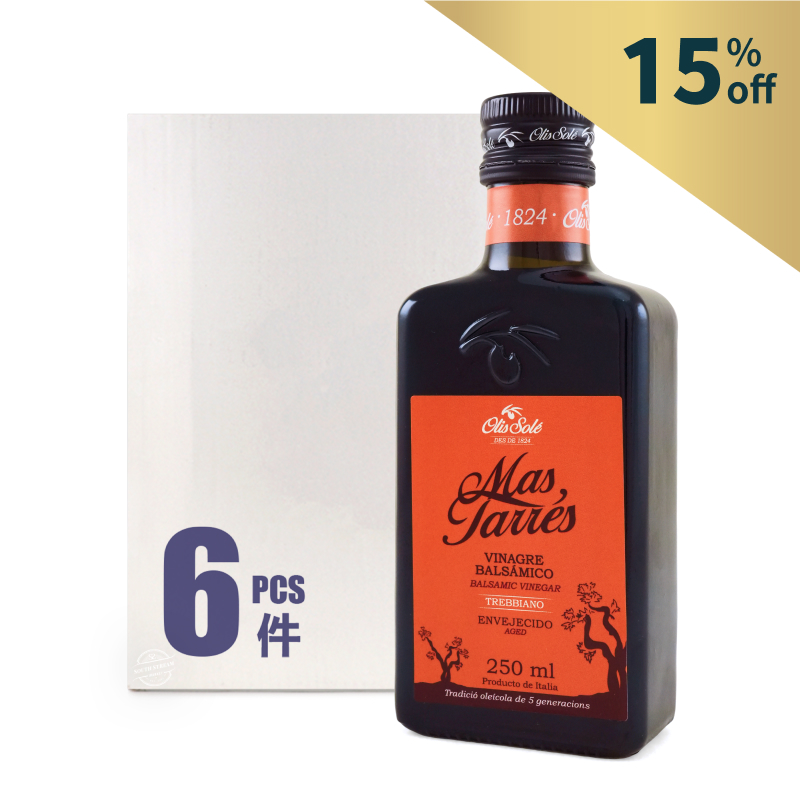 Italy OLIS SOLE Mas Tarres Aceto Balsamico Case Offer (6X250ml)*