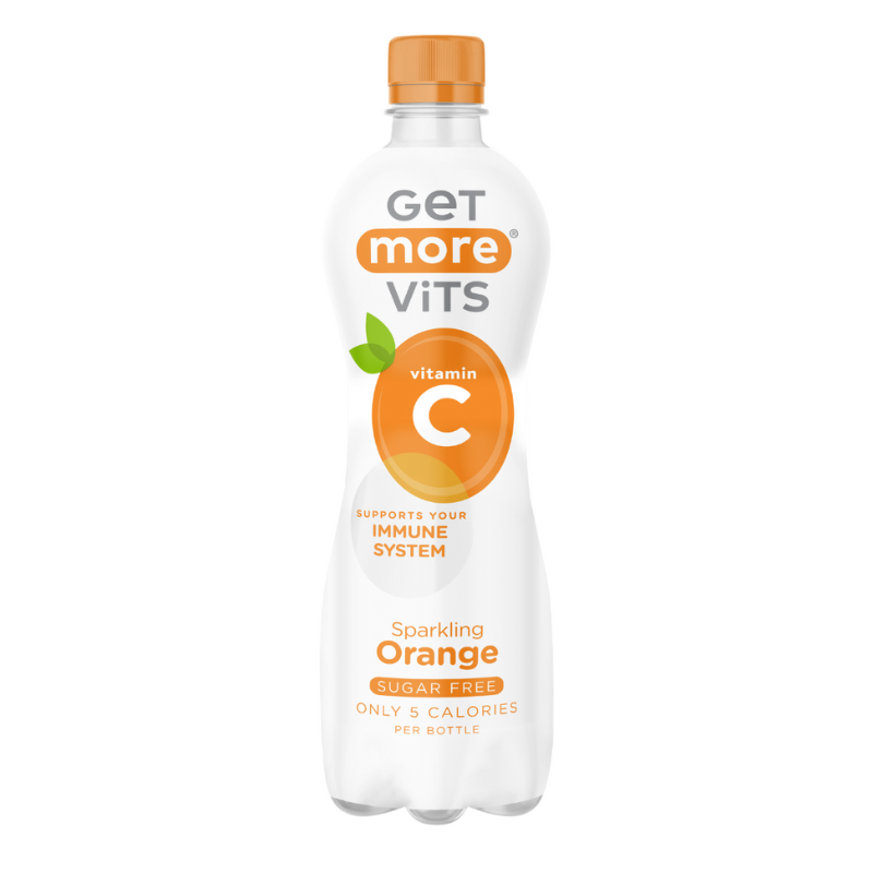 英國Get More Vits 維他命C有氣飲品(橙味), 500毫升