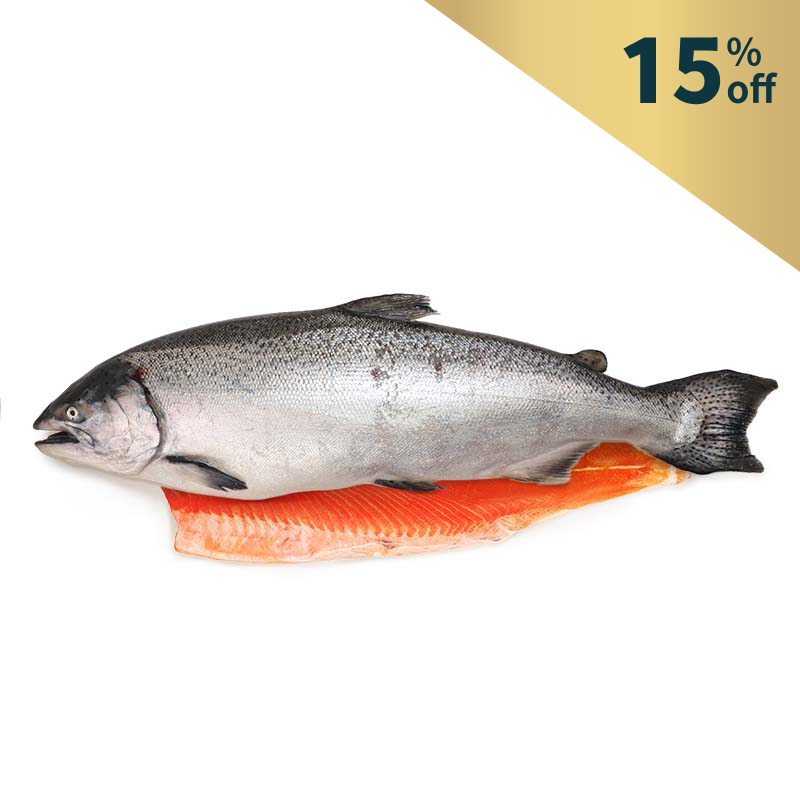 Frozen NZ Big Glory Bay Half King Salmon 