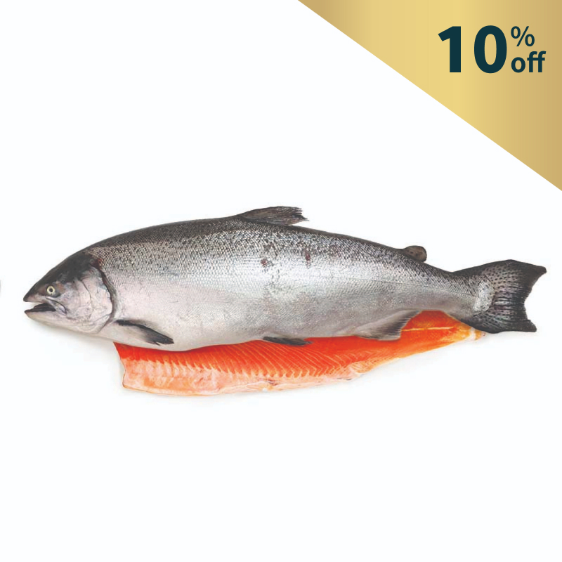 Frozen NZ Big Glory Bay Half King Salmon 