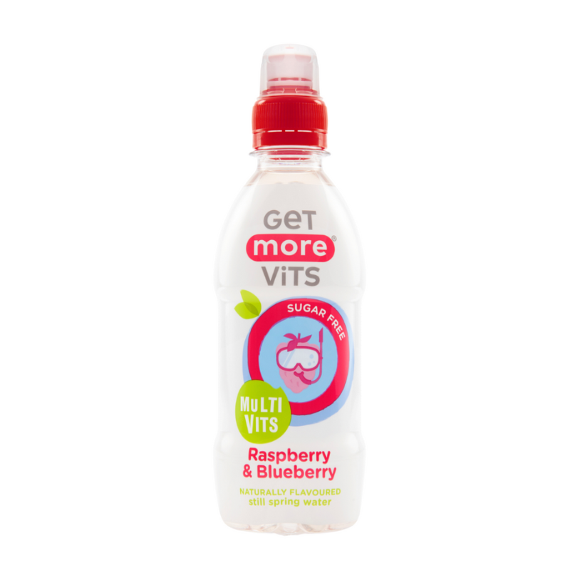 UK Get More Vits Raspberry & Blueberry Flavor Kids Multivitamin Drink, 330ml