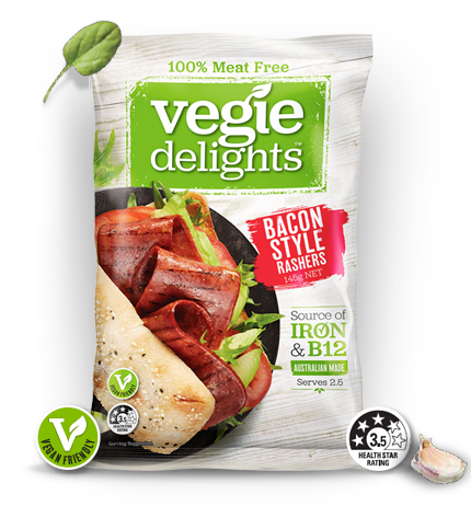 Frozen Vegie Delights (Meat Free) Bacon Style Rashers 145g*