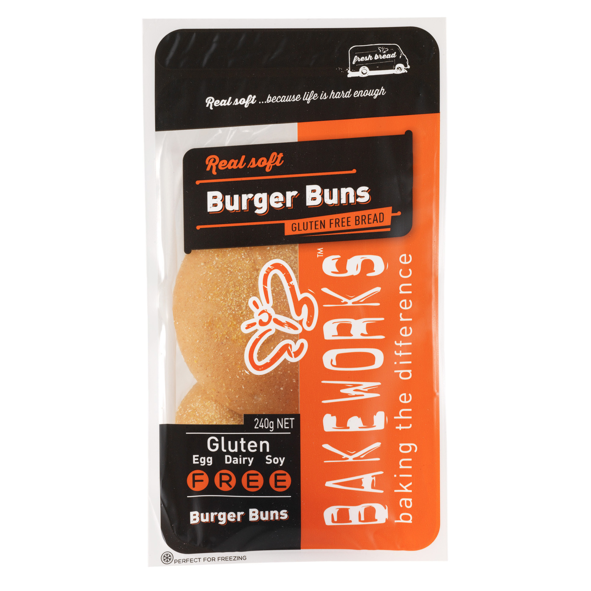 Frozen NZ Liberte GF Burger Bun 2's 240g*