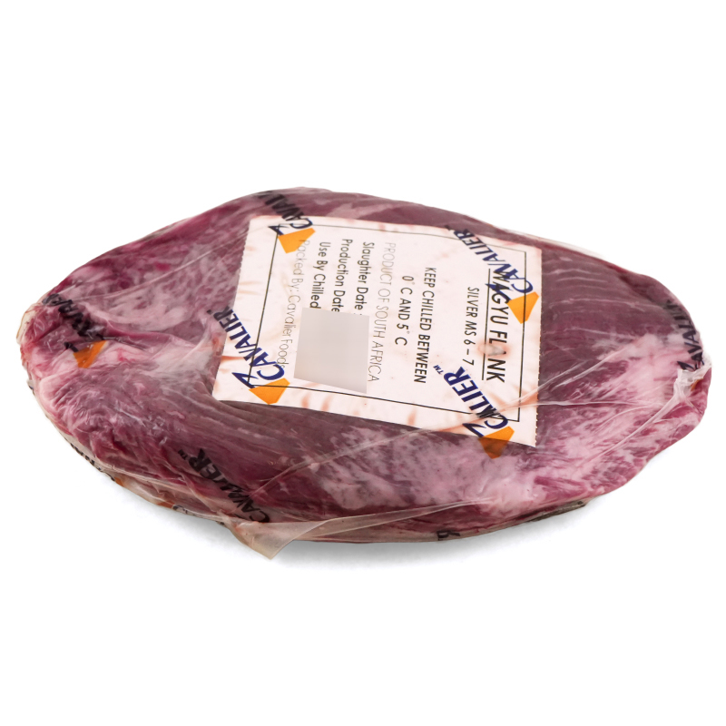 Frozen South Africa Cavalier 400 days Grain Fed MS6/7 Wagyu Flank Steak