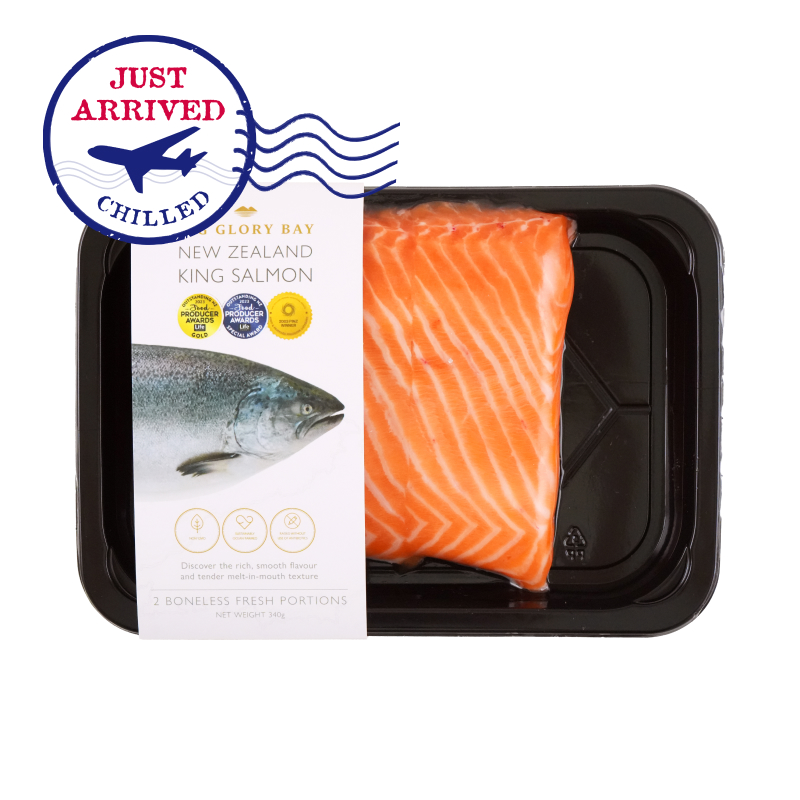 NZ Big Glory Bay King Salmon Portions (170g X 2pcs)*