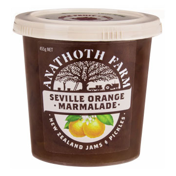 NZ Anathoth Farm Orange Marmalade 455g*