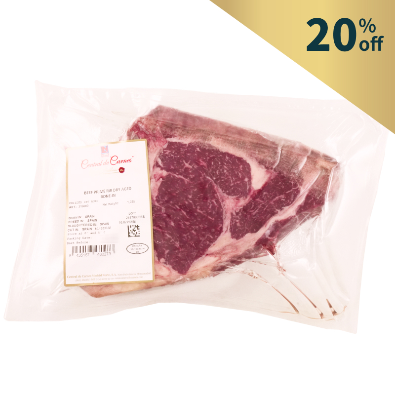 急凍西班牙Central de Carnes Rubia Gallega 30日熟成連骨肉眼扒