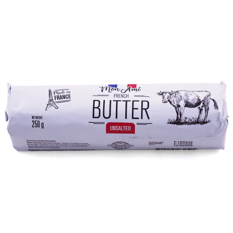 France Mon Ami Hand Roll Unsalted Butter (Halal) 250g*