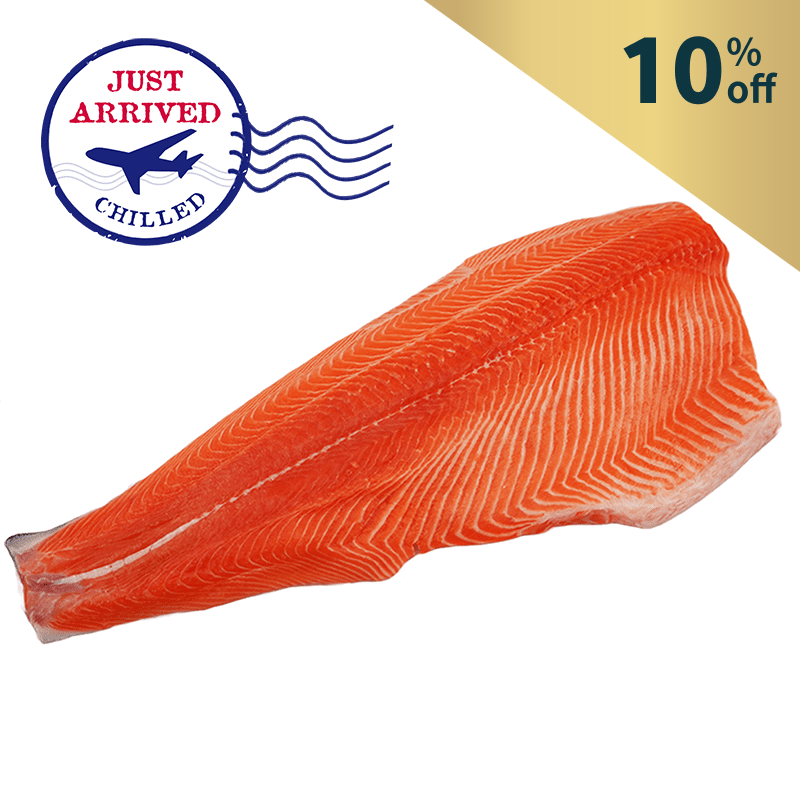 NZ Big Glory Bay King Salmon Whole Side Fillet 