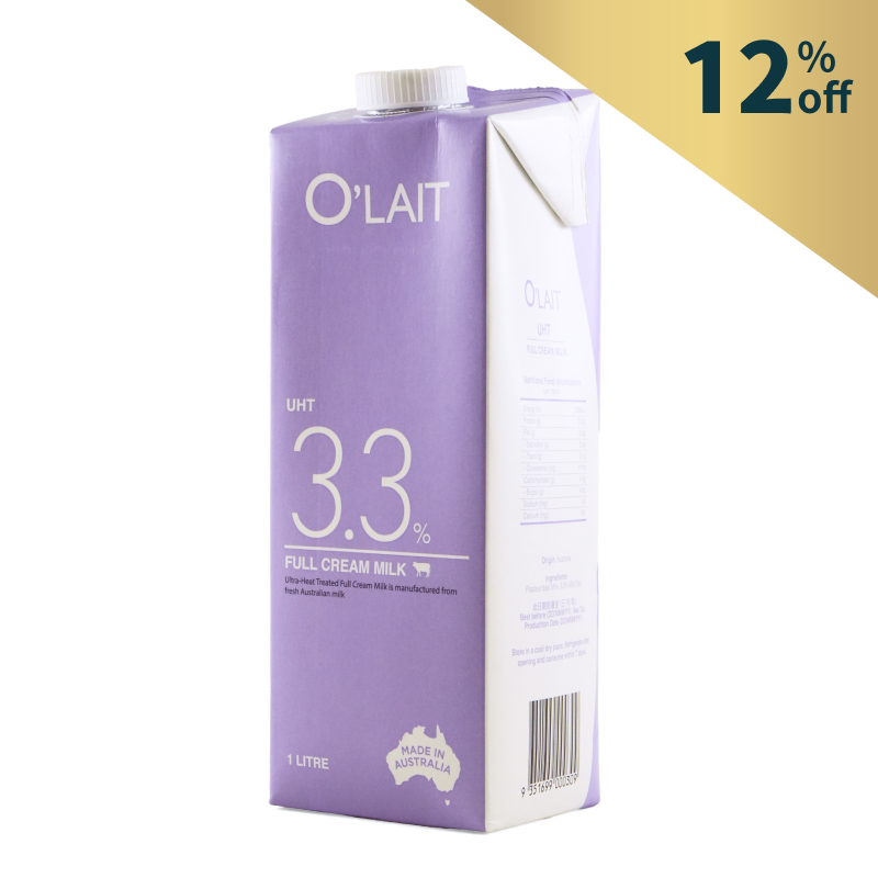 AUS O'Lait UHT 3.3% Full Cream Milk 1L*