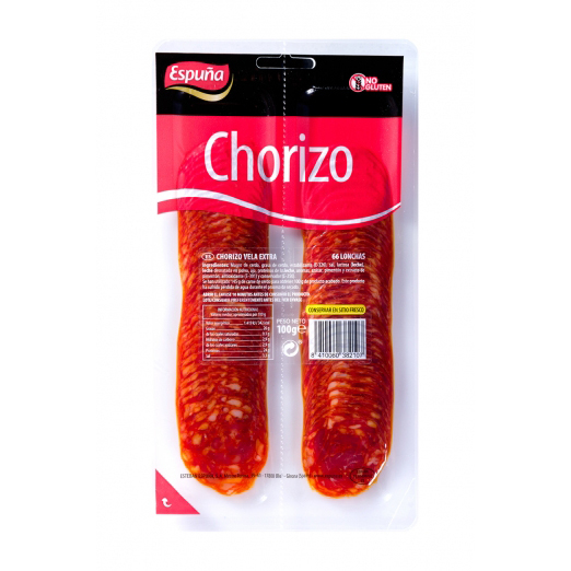 Espuna Slices of Chorizo Vela 100g - Spain* - South Stream Market