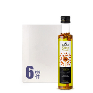 Spain OLIS SOLE Oliva Verde Cayenne Virgin Olive Oil Case Offer (6X250ml)*