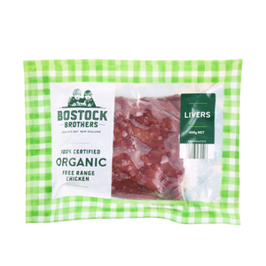 Frozen NZ Bostock Brothers Organic Chicken Livers 400g*