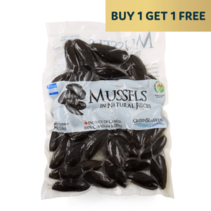 Frozen Canadian Green Seafood Blue Mussels Cooked 900g - Buy 1 Get 1 Free*