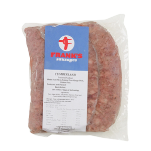 Frozen Frank's GF Pork Cumberland Sausage (4pcs) 360g - New Zealand*