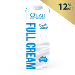 AUS O'Lait Pasteurized Fresh Full Cream Milk 1L*