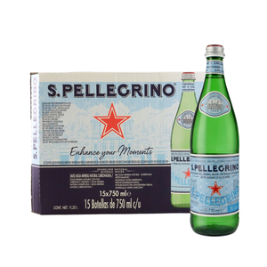 Italy S.Pellegrino Mineral Water (Glass Bottle) 750mlx15pcs*