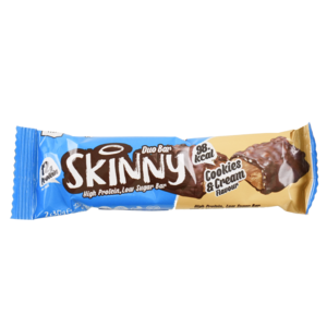 The Skinny Food Cookies & Cream Skinny High Protein Low Sugar Bar 2X30g*