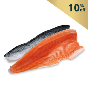 Frozen NZ Big Glory Bay King Salmon Whole Side Fillet