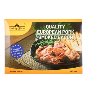 Frozen Hong Kong Heritage Farm German Pork Smoked Bacon 200g*