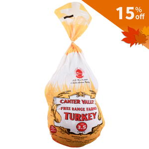 Frozen NZ Canter Valley Free Range Whole Turkey (3-4kg)*